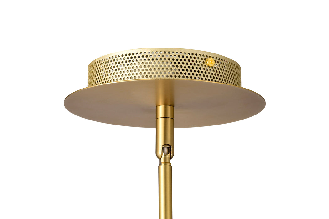 SATCO/NUVO Idris LED 4-Light Pendant Vintage Brass Finish Light Guide Panels (62-2412)
