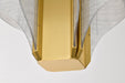 SATCO/NUVO Idris LED 4-Light Pendant Vintage Brass Finish Light Guide Panels (62-2412)