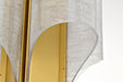 SATCO/NUVO Idris LED 4-Light Pendant Vintage Brass Finish Light Guide Panels (62-2412)