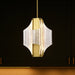 SATCO/NUVO Idris LED 4-Light Pendant Vintage Brass Finish Light Guide Panels (62-2412)