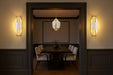 SATCO/NUVO Idris LED 4-Light Pendant Vintage Brass Finish Light Guide Panels (62-2412)