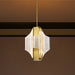 SATCO/NUVO Idris LED 4-Light Pendant Vintage Brass Finish Light Guide Panels (62-2412)