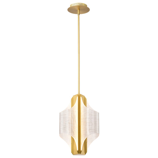 SATCO/NUVO Idris LED 3-Light Pendant Vintage Brass Finish Light Guide Panels (62-2413)