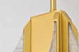 SATCO/NUVO Idris LED 3-Light Pendant Vintage Brass Finish Light Guide Panels (62-2413)