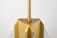 SATCO/NUVO Idris LED 3-Light Pendant Vintage Brass Finish Light Guide Panels (62-2413)