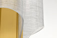 SATCO/NUVO Idris LED 3-Light Pendant Vintage Brass Finish Light Guide Panels (62-2413)