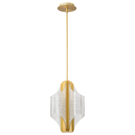 SATCO/NUVO Idris LED 3-Light Pendant Vintage Brass Finish Light Guide Panels (62-2413)