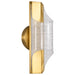 SATCO/NUVO Idris LED 1-Light Wall Sconce Vintage Brass Finish Light Guide Panels (62-2414)