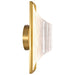 SATCO/NUVO Idris LED 1-Light Wall Sconce Vintage Brass Finish Light Guide Panels (62-2414)