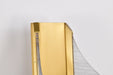 SATCO/NUVO Idris LED 1-Light Wall Sconce Vintage Brass Finish Light Guide Panels (62-2414)