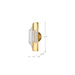 SATCO/NUVO Idris LED 1-Light Wall Sconce Vintage Brass Finish Light Guide Panels (62-2414)