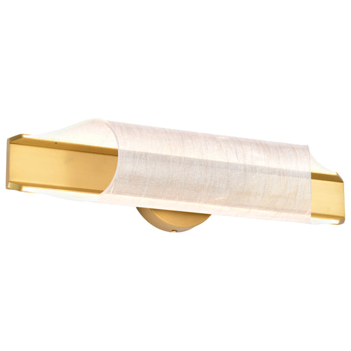 SATCO/NUVO Idris LED 3-Light Wall Sconce Vintage Brass Finish Light Guide Panels (62-2415)