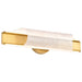 SATCO/NUVO Idris LED 3-Light Wall Sconce Vintage Brass Finish Light Guide Panels (62-2415)