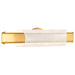 SATCO/NUVO Idris LED 3-Light Wall Sconce Vintage Brass Finish Light Guide Panels (62-2415)