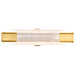 SATCO/NUVO Idris LED 3-Light Wall Sconce Vintage Brass Finish Light Guide Panels (62-2415)
