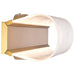 SATCO/NUVO Idris LED 3-Light Wall Sconce Vintage Brass Finish Light Guide Panels (62-2415)
