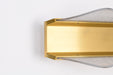 SATCO/NUVO Idris LED 3-Light Wall Sconce Vintage Brass Finish Light Guide Panels (62-2415)