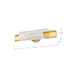 SATCO/NUVO Idris LED 3-Light Wall Sconce Vintage Brass Finish Light Guide Panels (62-2415)