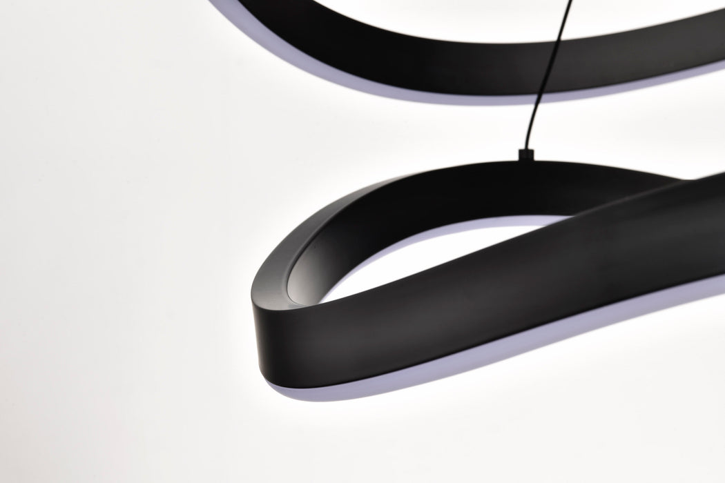 SATCO/NUVO Sylas 36 Inch LED Pendant Matte Black Finish (62-2421)