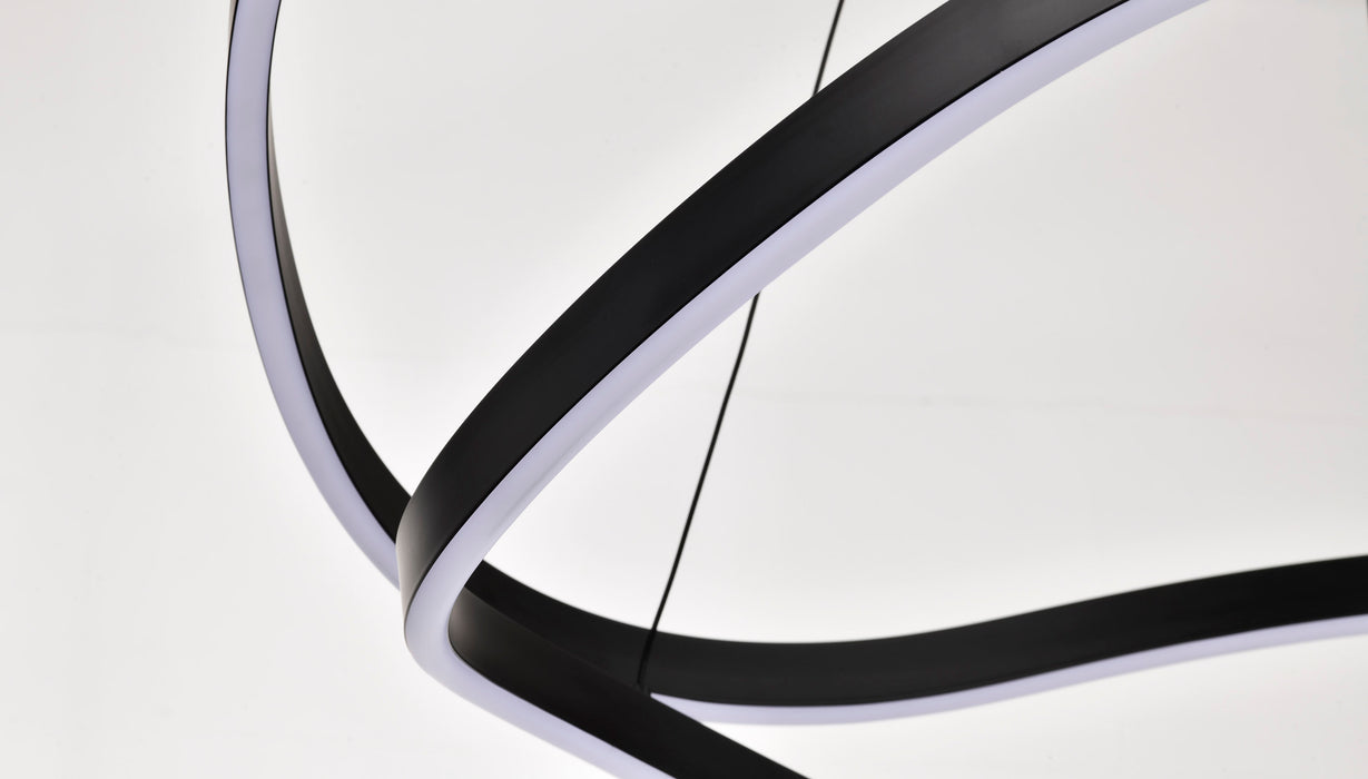 SATCO/NUVO Sylas 36 Inch LED Pendant Matte Black Finish (62-2421)