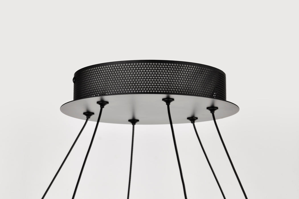 SATCO/NUVO Sylas 36 Inch LED Pendant Matte Black Finish (62-2421)
