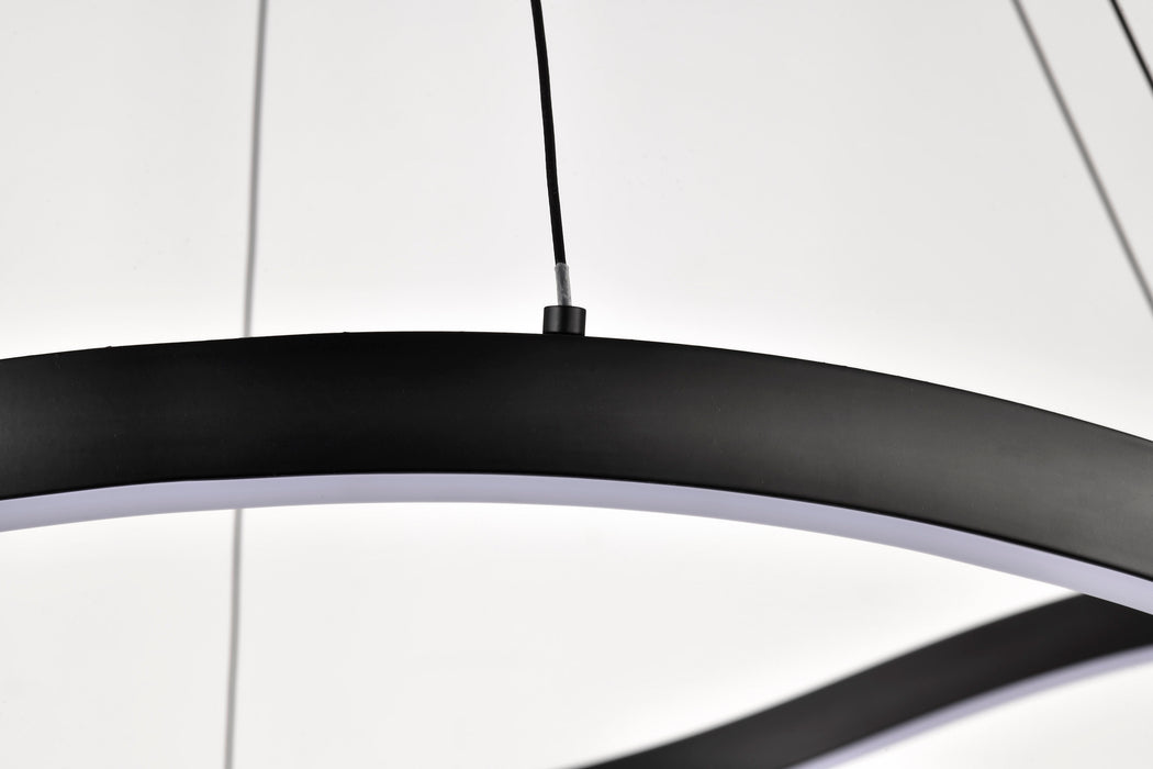 SATCO/NUVO Sylas 36 Inch LED Pendant Matte Black Finish (62-2421)