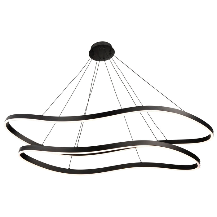 SATCO/NUVO Sylas 48 Inch LED Pendant Matte Black Finish (62-2422)