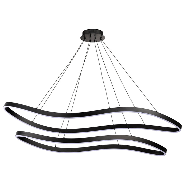 SATCO/NUVO Sylas 48 Inch LED Pendant Matte Black Finish (62-2422)