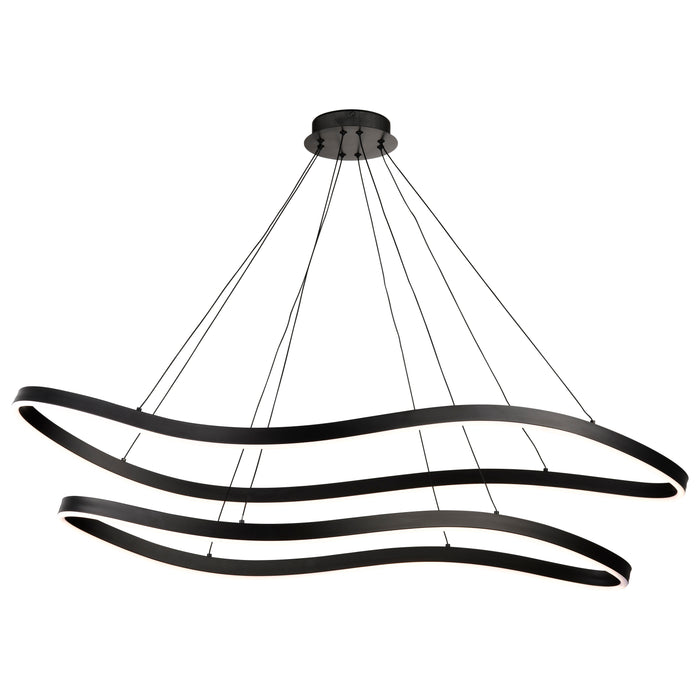 SATCO/NUVO Sylas 48 Inch LED Pendant Matte Black Finish (62-2422)