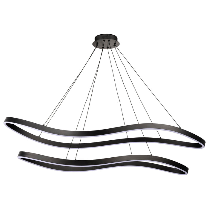 SATCO/NUVO Sylas 48 Inch LED Pendant Matte Black Finish (62-2422)