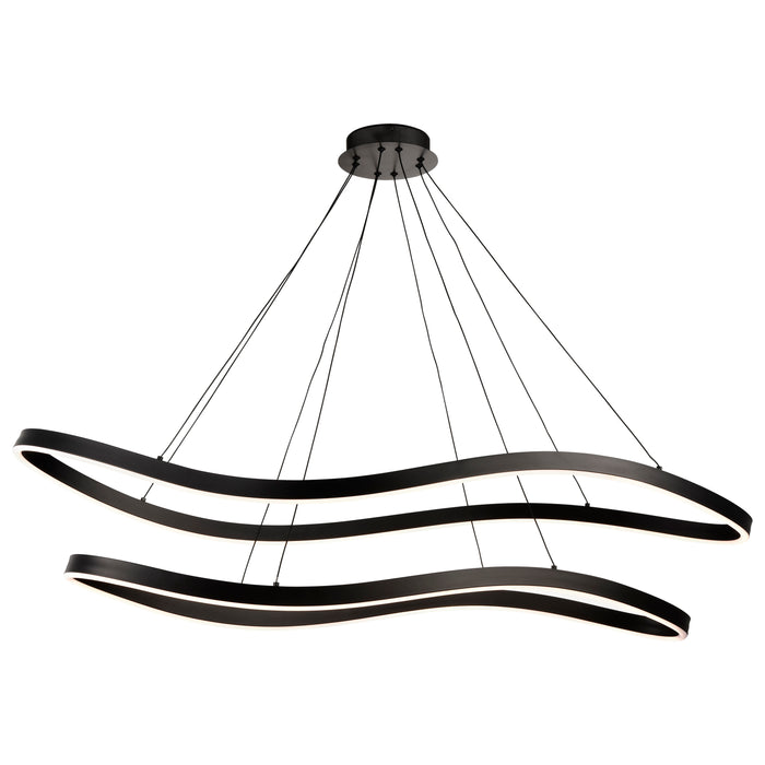 SATCO/NUVO Sylas 48 Inch LED Pendant Matte Black Finish (62-2422)