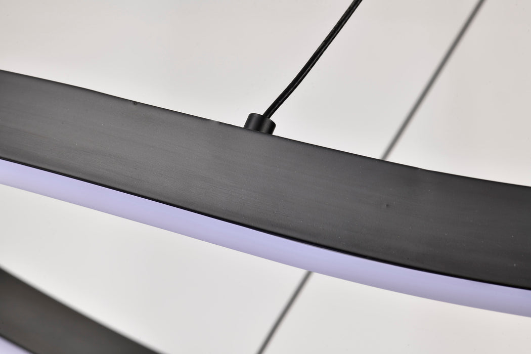 SATCO/NUVO Sylas 48 Inch LED Pendant Matte Black Finish (62-2422)