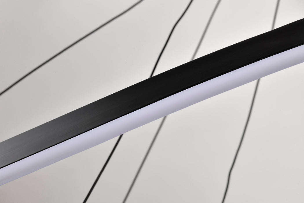 SATCO/NUVO Sylas 48 Inch LED Pendant Matte Black Finish (62-2422)