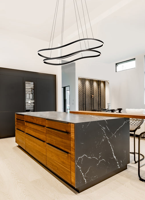 SATCO/NUVO Sylas 48 Inch LED Pendant Matte Black Finish (62-2422)