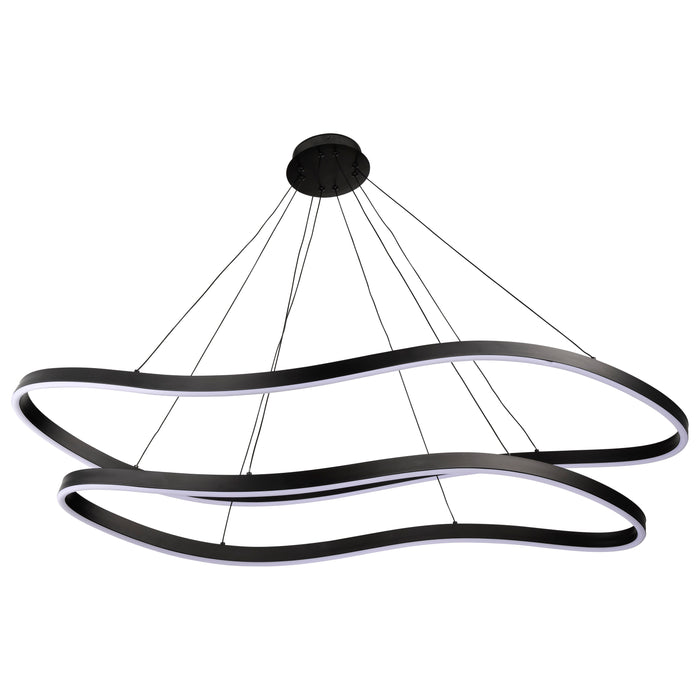 SATCO/NUVO Sylas 48 Inch LED Pendant Matte Black Finish (62-2422)