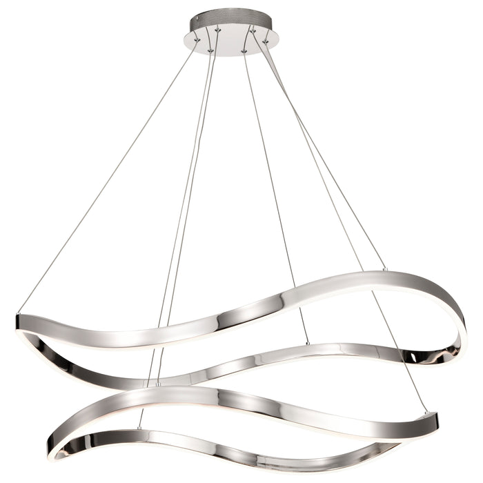 SATCO/NUVO Sylas 36 Inch LED Pendant Polished Nickel Finish (62-2431)