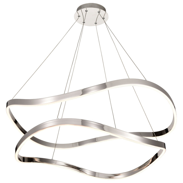 SATCO/NUVO Sylas 36 Inch LED Pendant Polished Nickel Finish (62-2431)