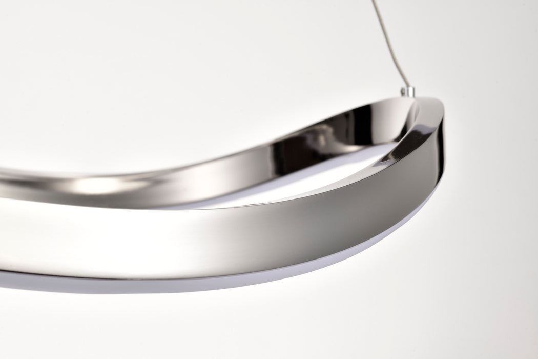 SATCO/NUVO Sylas 36 Inch LED Pendant Polished Nickel Finish (62-2431)