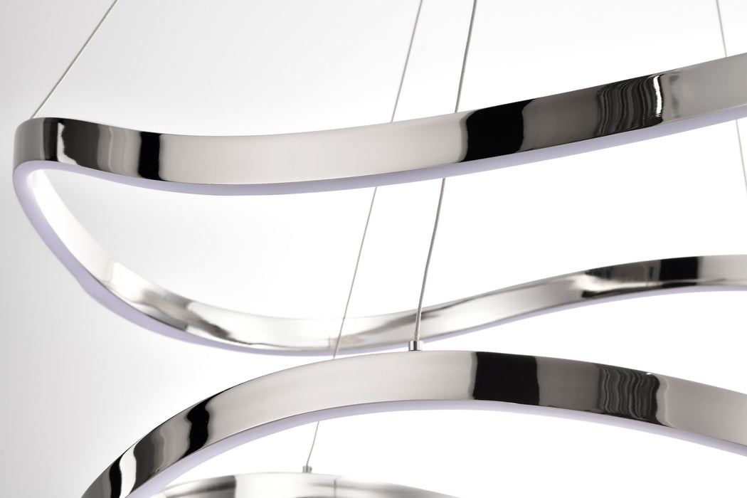 SATCO/NUVO Sylas 36 Inch LED Pendant Polished Nickel Finish (62-2431)