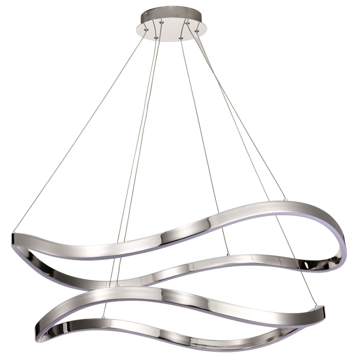SATCO/NUVO Sylas 36 Inch LED Pendant Polished Nickel Finish (62-2431)