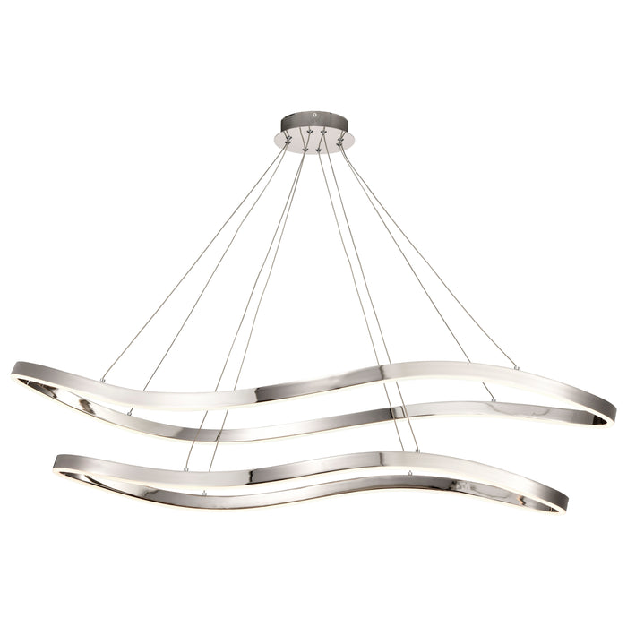 SATCO/NUVO Sylas 48 Inch LED Pendant Polished Nickel Finish (62-2432)