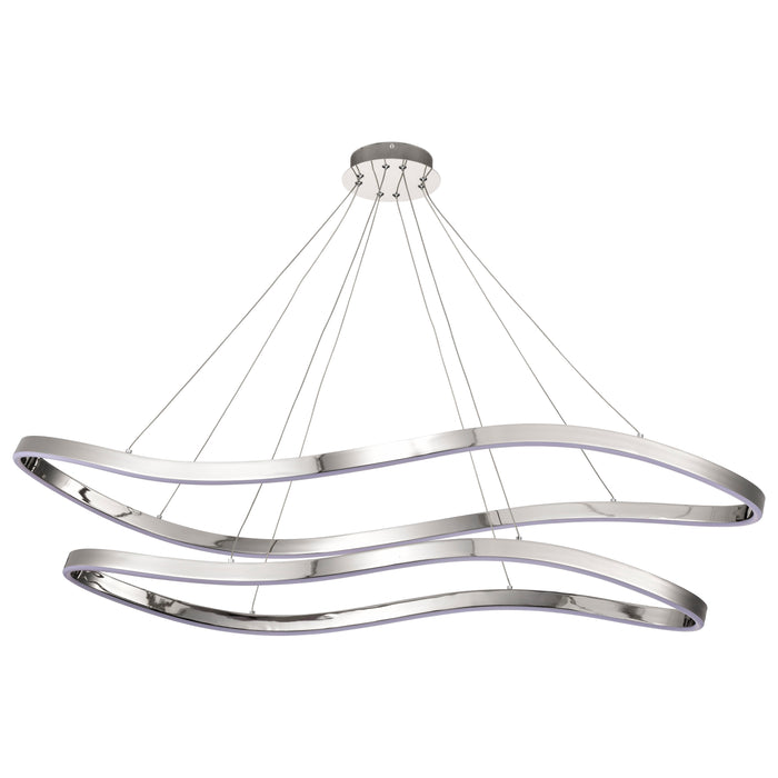 SATCO/NUVO Sylas 48 Inch LED Pendant Polished Nickel Finish (62-2432)