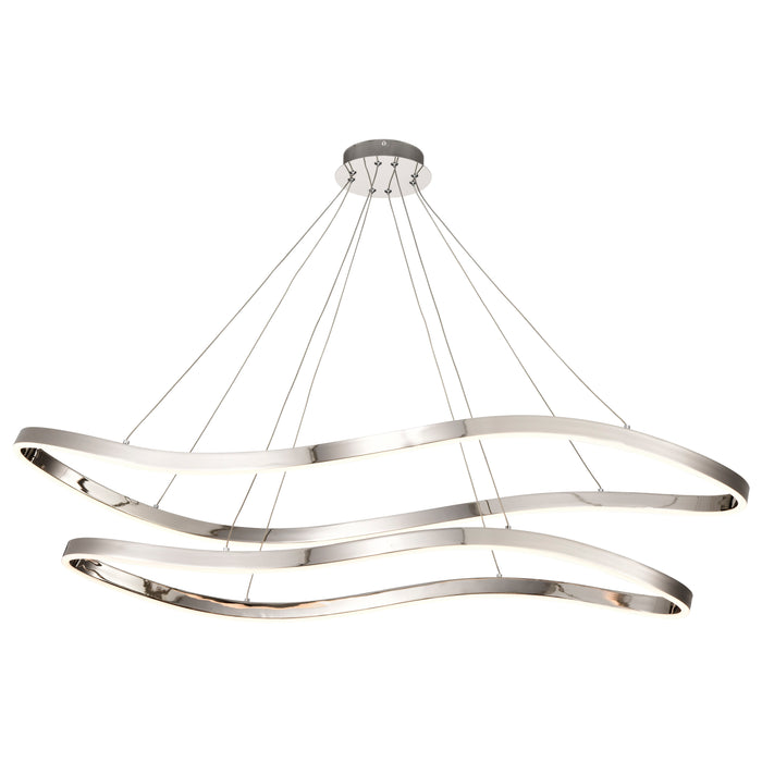SATCO/NUVO Sylas 48 Inch LED Pendant Polished Nickel Finish (62-2432)