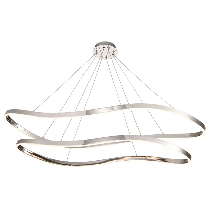 SATCO/NUVO Sylas 48 Inch LED Pendant Polished Nickel Finish (62-2432)