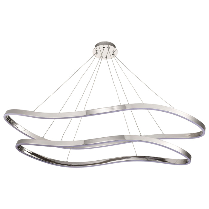SATCO/NUVO Sylas 48 Inch LED Pendant Polished Nickel Finish (62-2432)