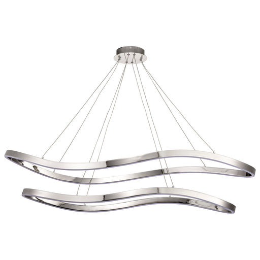 SATCO/NUVO Sylas 48 Inch LED Pendant Polished Nickel Finish (62-2432)