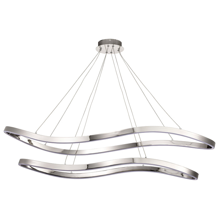 SATCO/NUVO Sylas 48 Inch LED Pendant Polished Nickel Finish (62-2432)