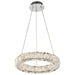 SATCO/NUVO Asher LED 15 Inch Pendant 27W 3000K 90 CRI Polished Nickel Finish K9 Crystal (62-2441)