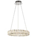 SATCO/NUVO Asher LED 15 Inch Pendant 27W 3000K 90 CRI Polished Nickel Finish K9 Crystal (62-2441)