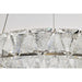SATCO/NUVO Asher LED 15 Inch Pendant 27W 3000K 90 CRI Polished Nickel Finish K9 Crystal (62-2441)